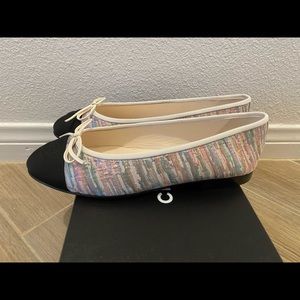 NEW Iridescent Chanel Flats Size 38